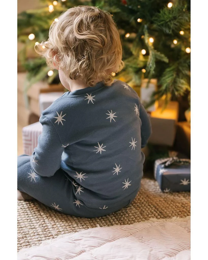 Pehr Unisex Starry Midnight Ribbed Pajama Set - Baby, Toddler 7