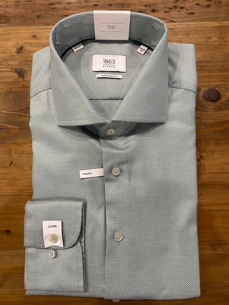 Eterna Men's Greentwill Shirt 1