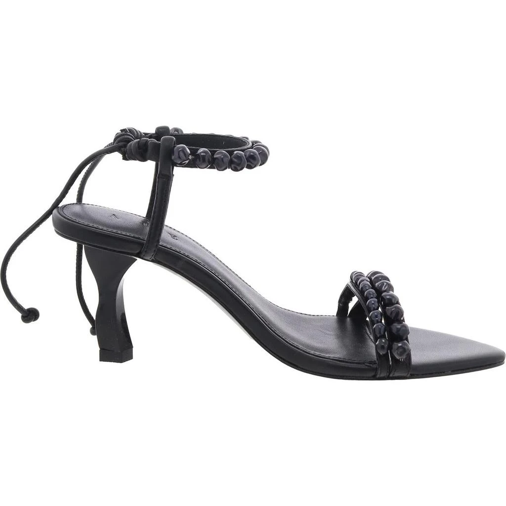 Aje Arinna Pearl Womens Leather Embellished Ankle Strap 3