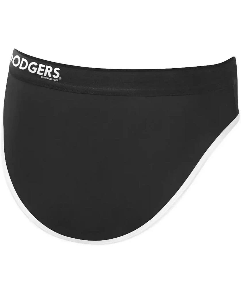 G-III 4Her by Carl Banks Women's Black Los Angeles Dodgers Southpaw Bikini Bottom 5