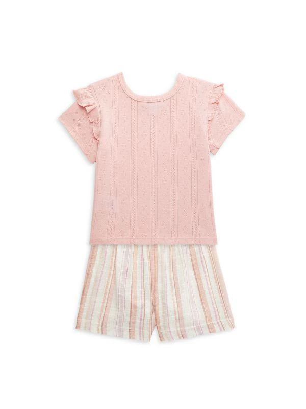 Splendid Baby Girl's 2-Piece Tee & Striped Shorts Set 2