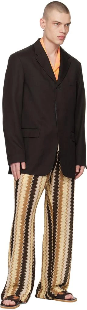 CMMN SWDN SSENSE Exclusive Brown Blazer 4