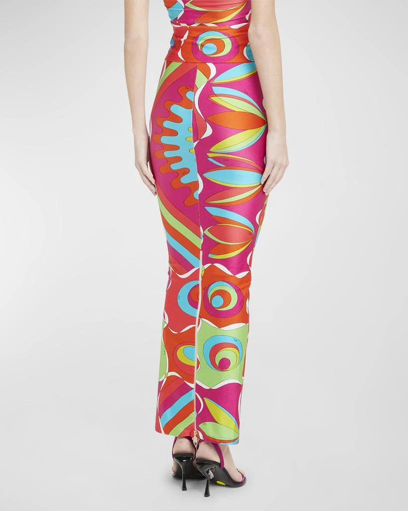 EMILIO PUCCI Abstract-Print Zip-Hem Maxi Skirt 6