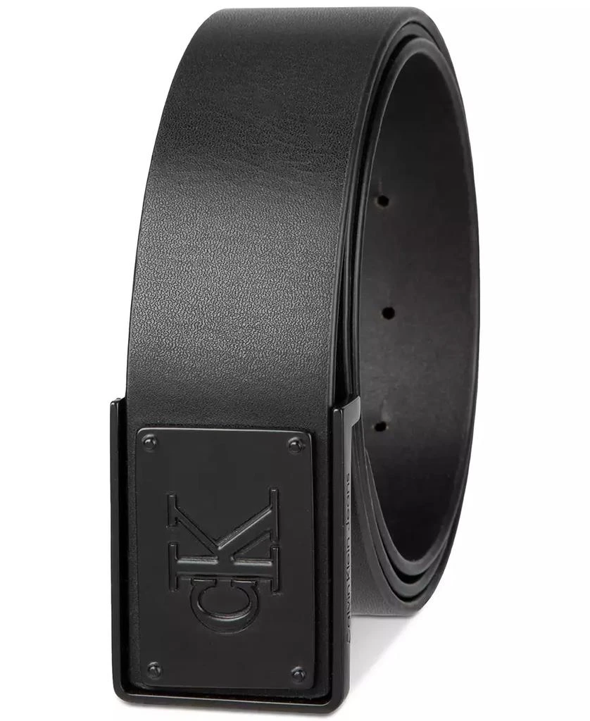 Calvin Klein Men's CK Plate Plaque Belt 6