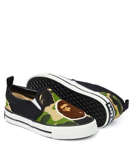 BAPE Kids Baby printed slip-on sneakers 5