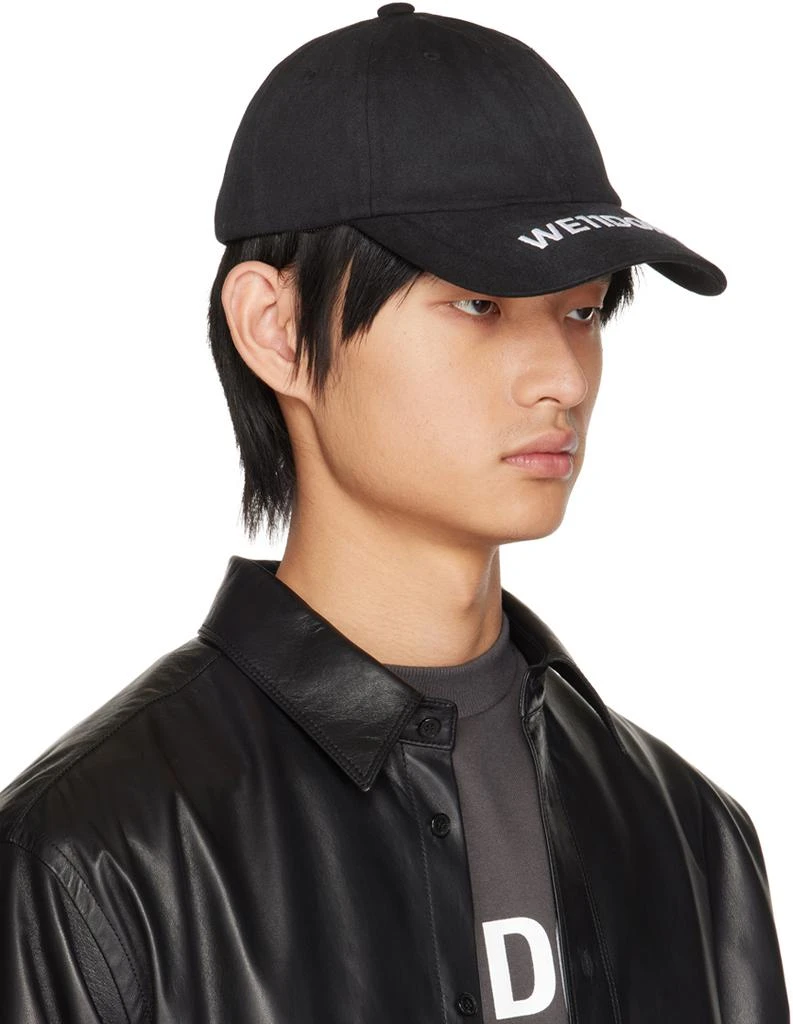 We11done Black Embroidered Cap 2