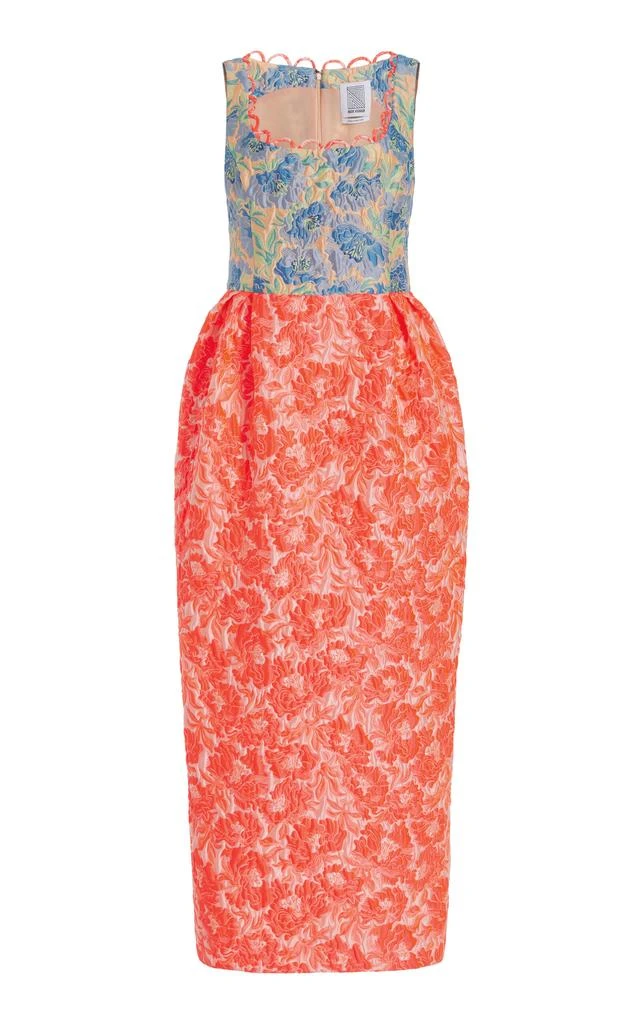 Rosie Assoulin Rosie Assoulin - Peg Scoop-Neck Midi Dress - Pink - US 2 - Moda Operandi 1