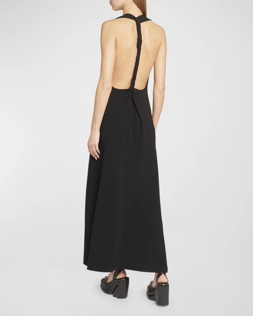 Proenza Schouler Matte Viscose Crepe Twist-Back Maxi Dress 4