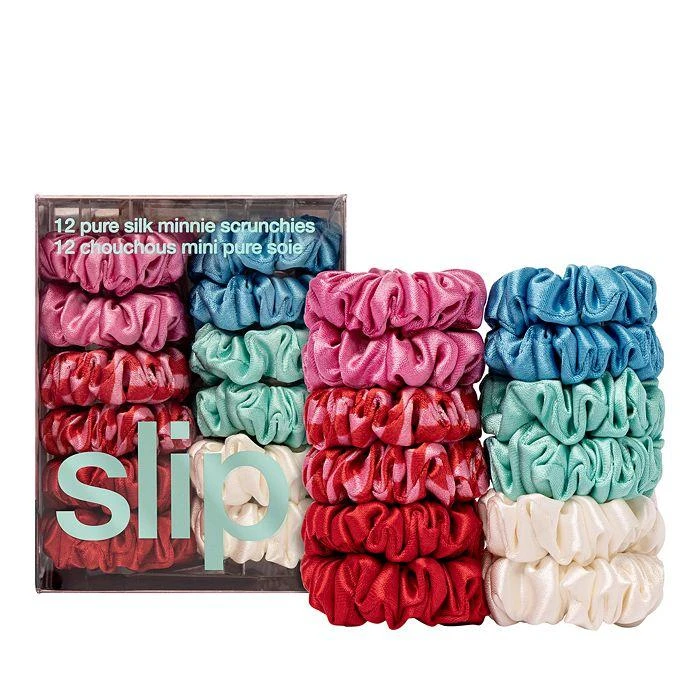 Slip silk Pure Silk Minnie Scrunchies, Set of 12 1