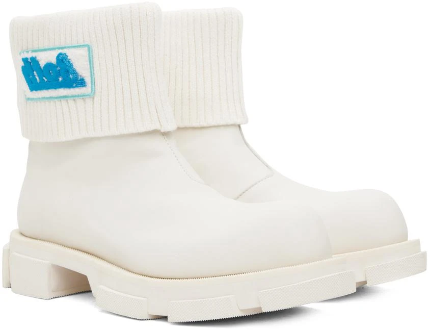BOTH White Gao Mid Chelsea Boots 4