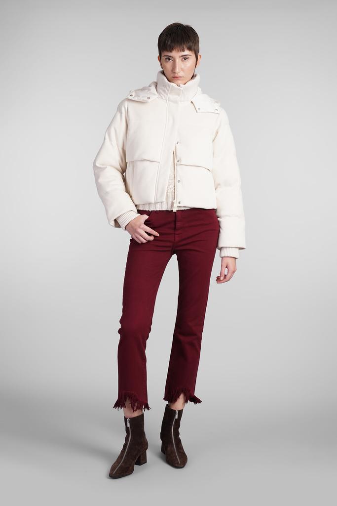 SIMKHAI River Jeans In Bordeaux Cotton