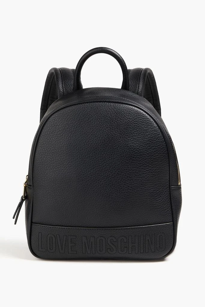 LOVE MOSCHINO Faux pebbled-leather backpack 1