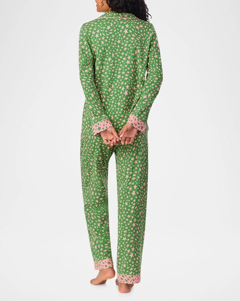 BedHead Pajamas Star-Print Organic Cotton Jersey Pajama Set 3