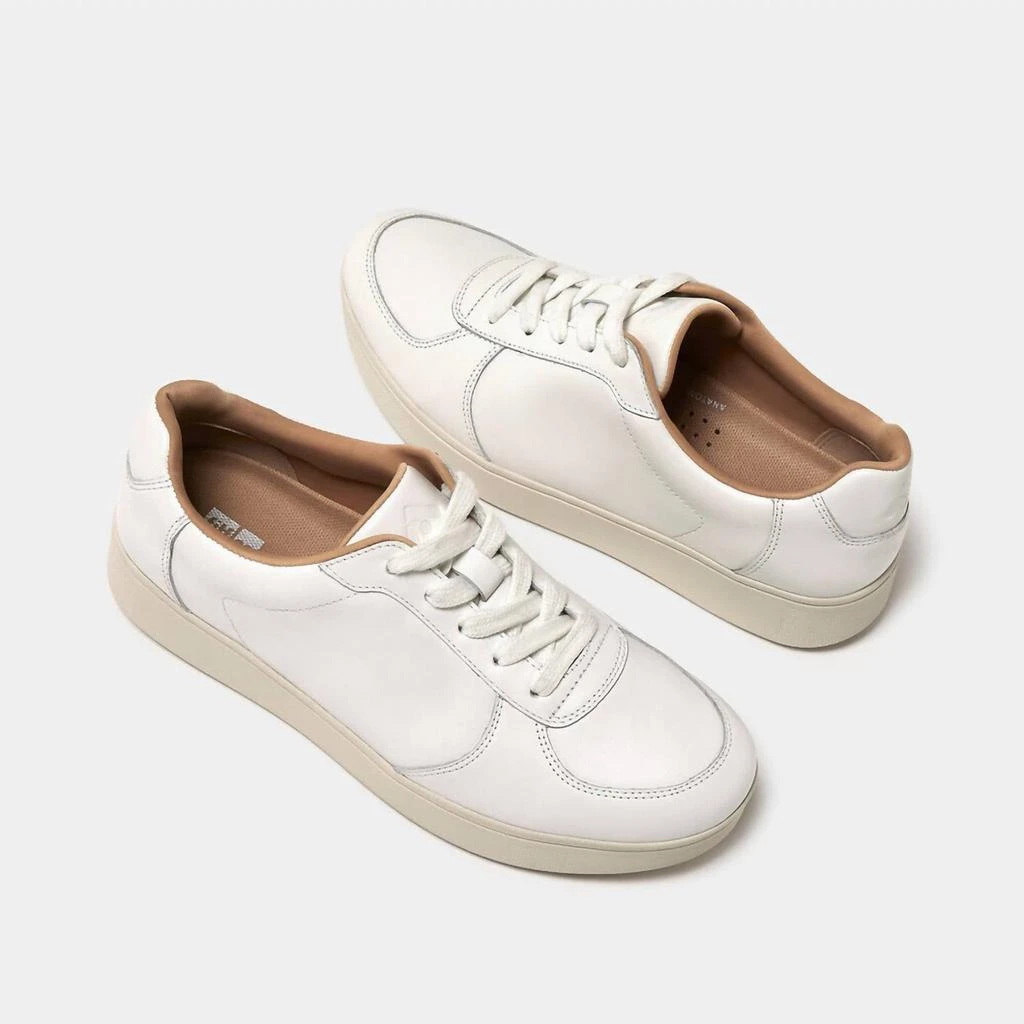 FitFlop Women's Rally Leather Panel Sneaker In Urban White 1