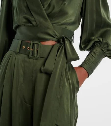 Zimmermann Silk satin wrap top 5