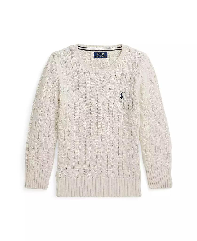 Ralph Lauren Toddler and Little Boys Cable Knit Cotton Sweater