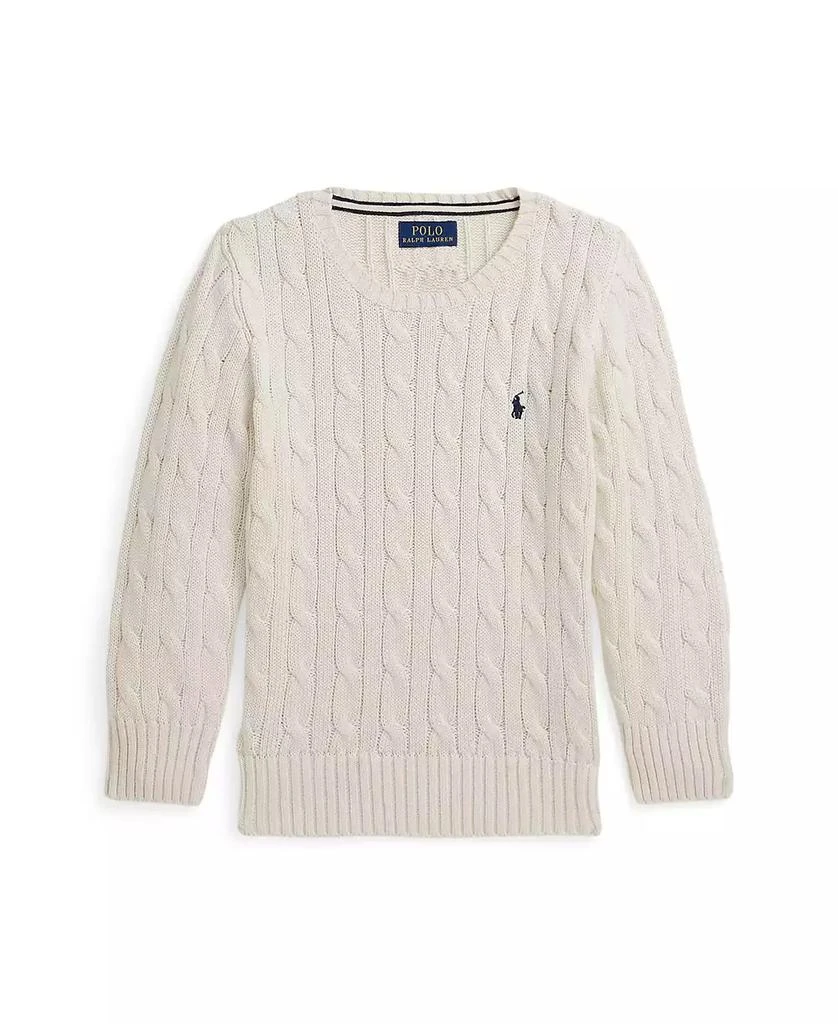 Ralph Lauren Toddler and Little Boys Cable Knit Cotton Sweater 1