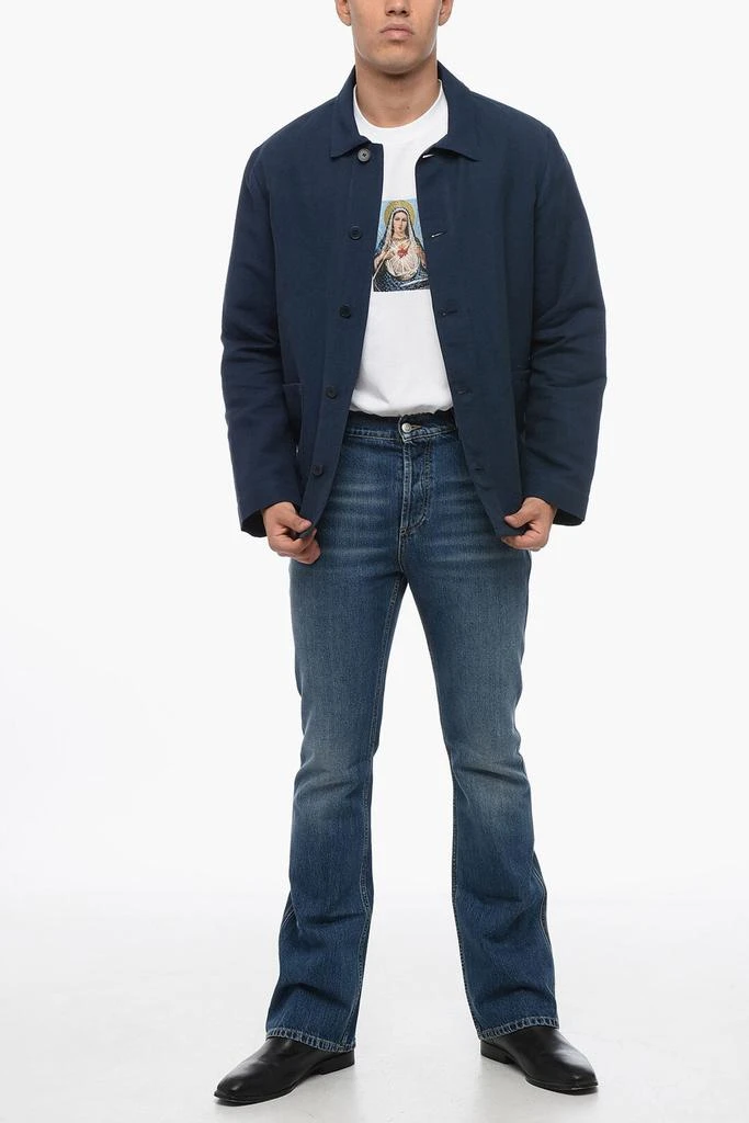 A.P.C. A.P.C. Linen Blend Single-Breasted Blazer 4