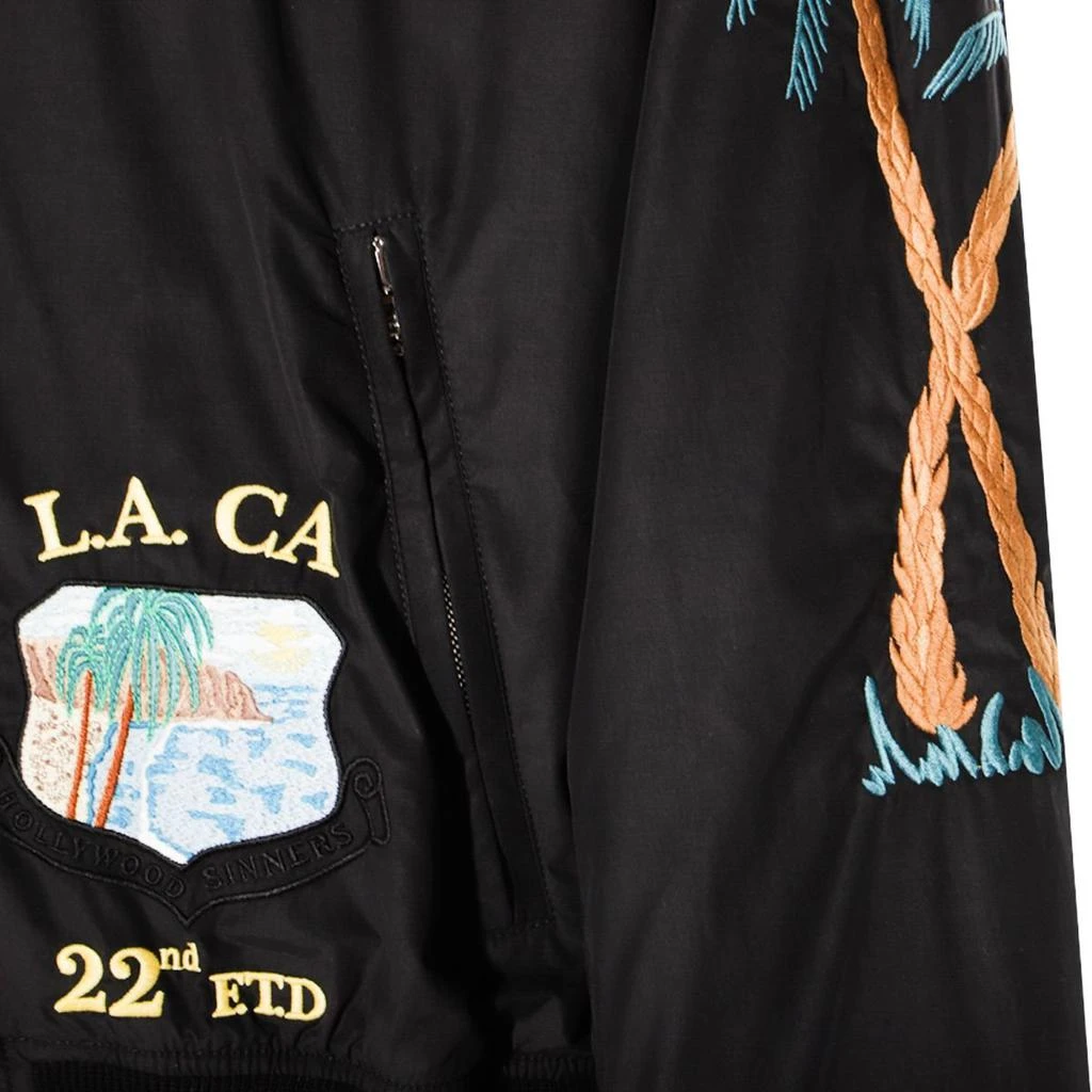 AMIRI Amiri Zip-Up Embellished Bomber Jacket 4