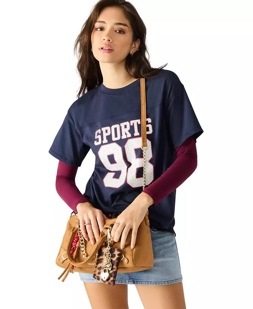 Madden Girl Violett Small Zipper Satchel Bag 6