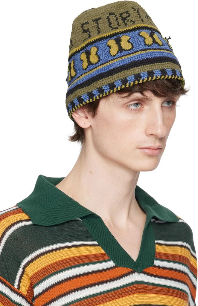 Story mfg. Khaki & Blue Brew Bucket Hat 2