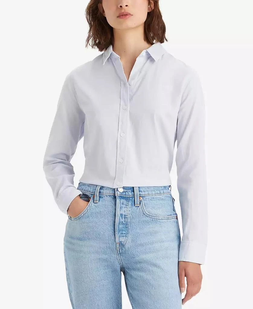 Levi's The Classic Cotton Box-Pleat-Back Long-Sleeve Shirt 1