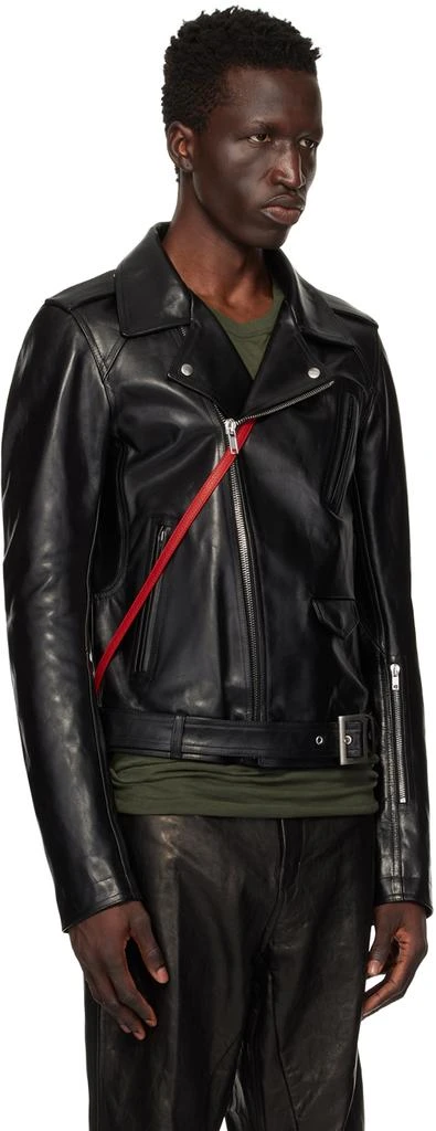 Rick Owens Black Porterville Lukes Stooges Leather Jacket 2