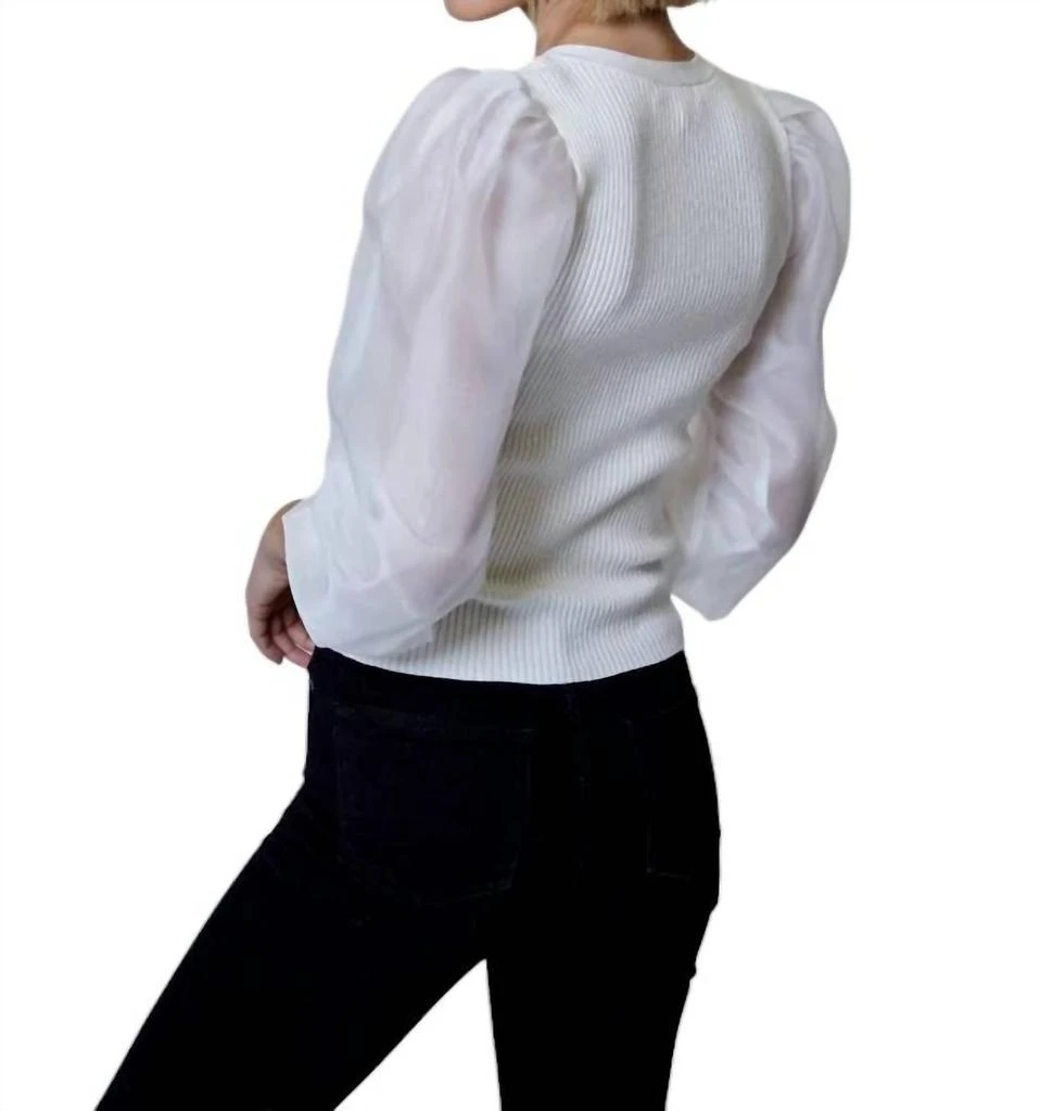 Design History Design History - Mix Media Button Cardigan 2