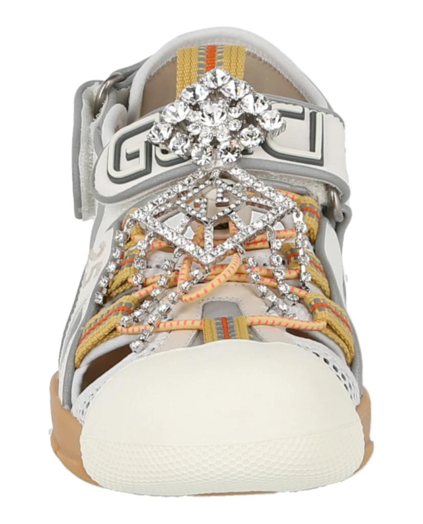 Gucci Mesh Fabric Tinsel Sport Sandals 4