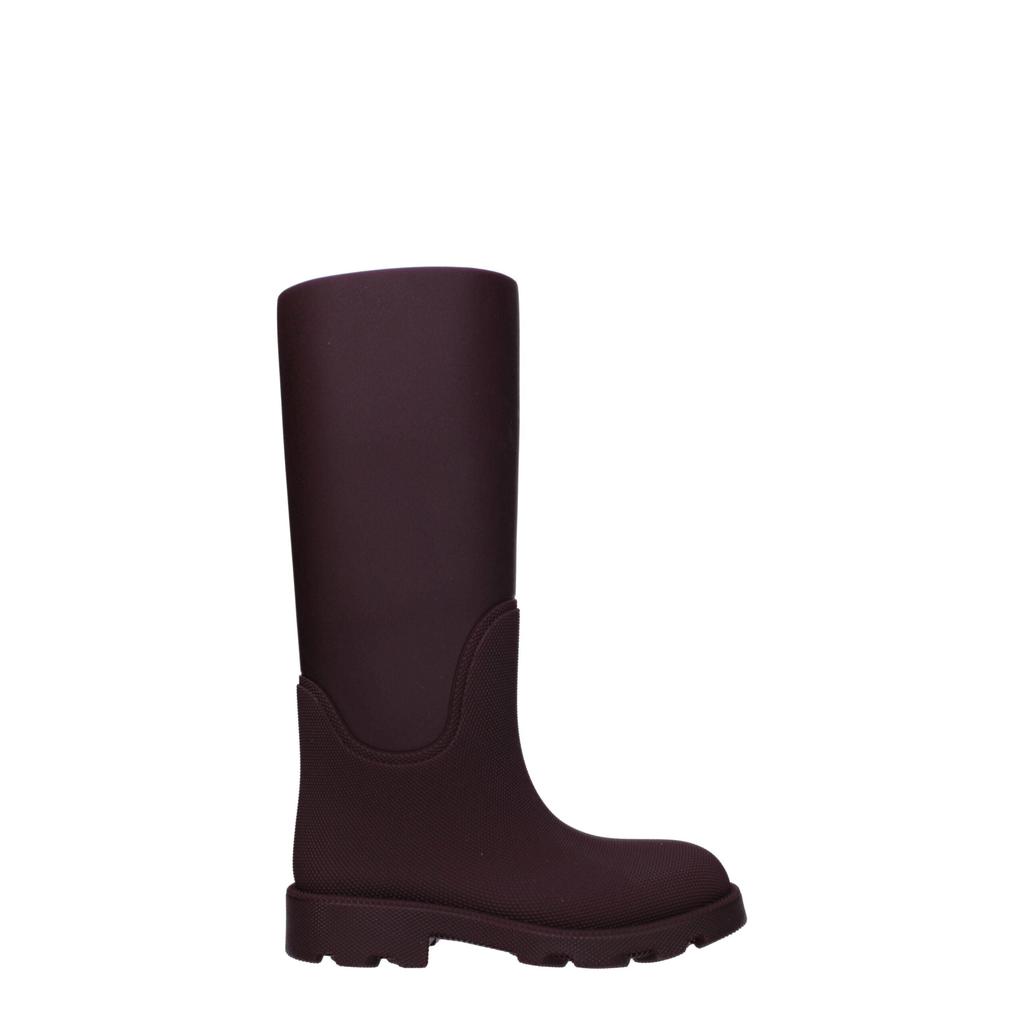 Burberry Burberry Red Cotton Rain Boots