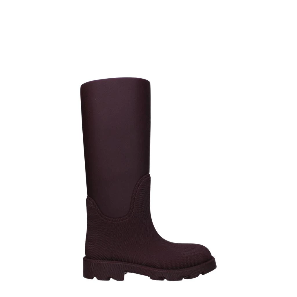 Burberry Burberry Red Cotton Rain Boots 1