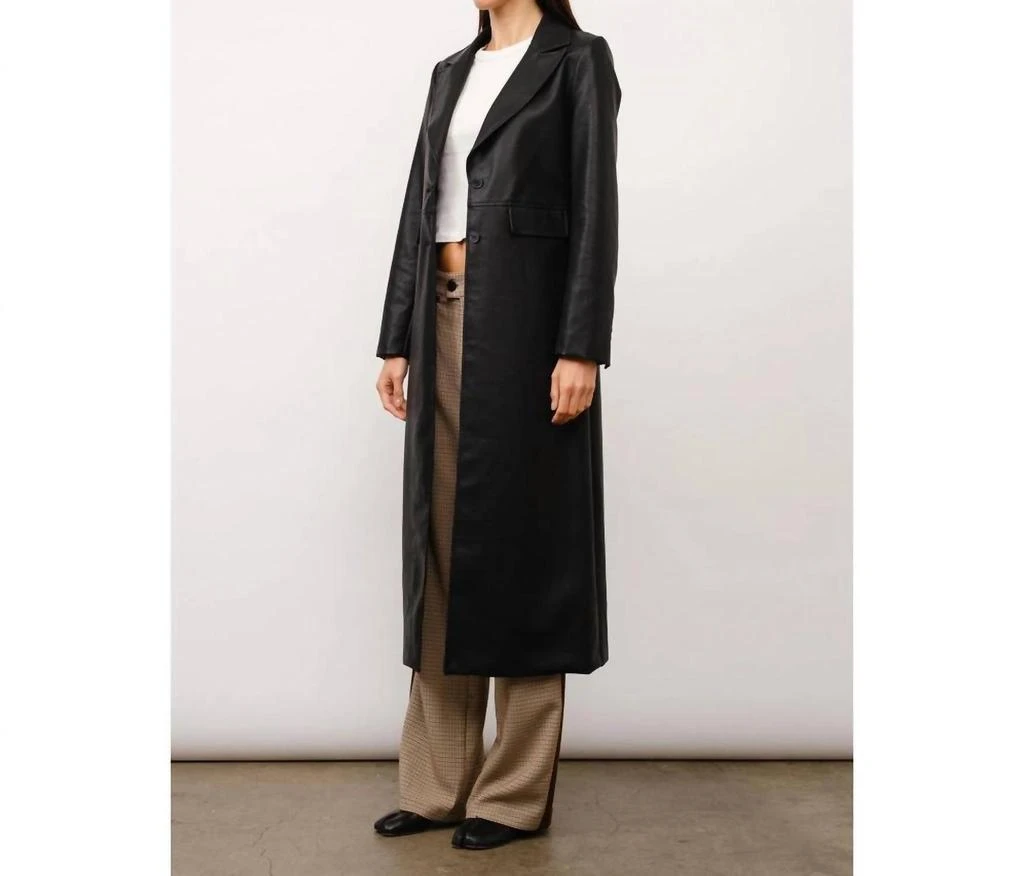 Loucia Loucia - Thalia Faux Leather Coat 3