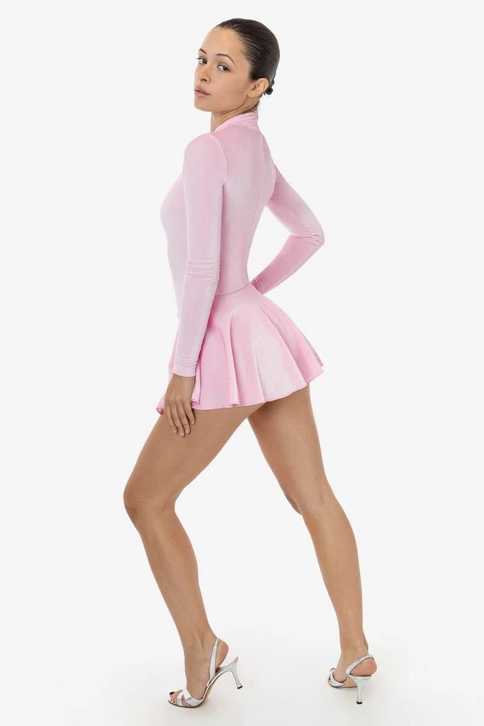 Los Angeles Apparel VVT410 - Velvet Long Sleeve Mockneck Skirted Leotard 25