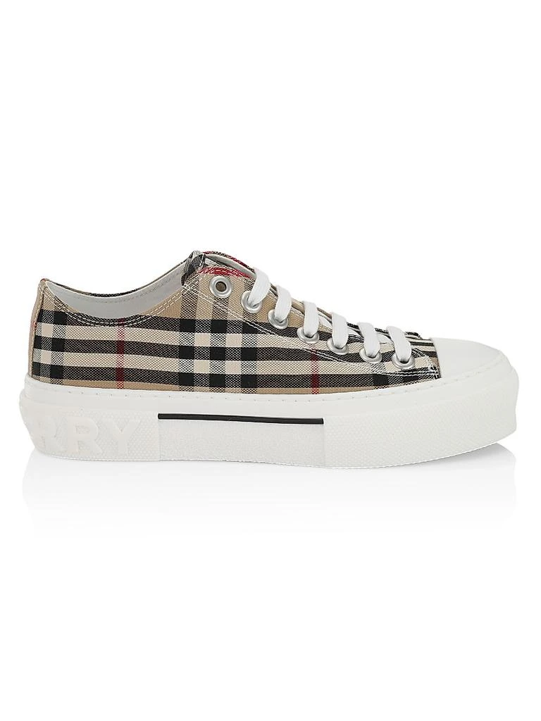 Burberry Check Cotton Logo Sneakers 1