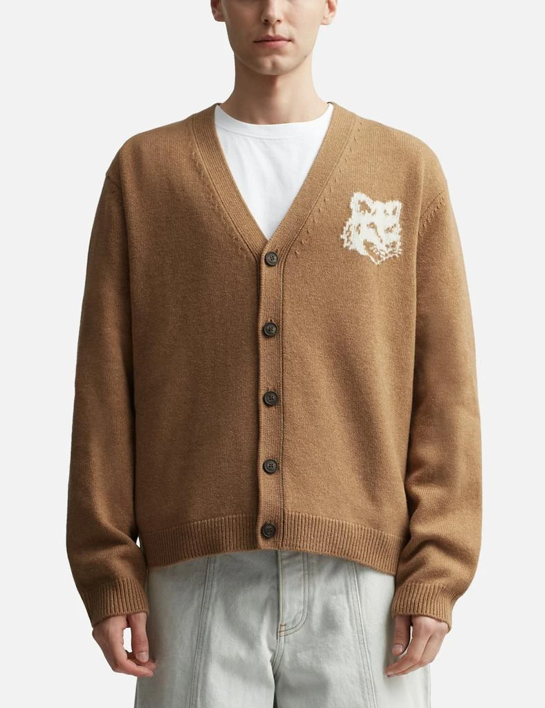 Maison Kitsune Fox Head Intarsia Comfort Cardigan 3