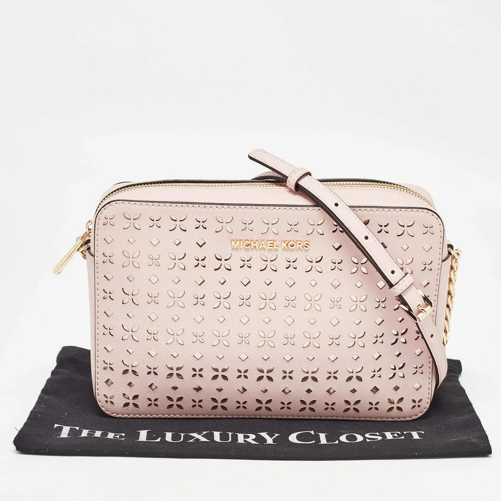 Michael Kors Michael Kors Light Pink Leather Lasercut East West Crossbody Bag 11