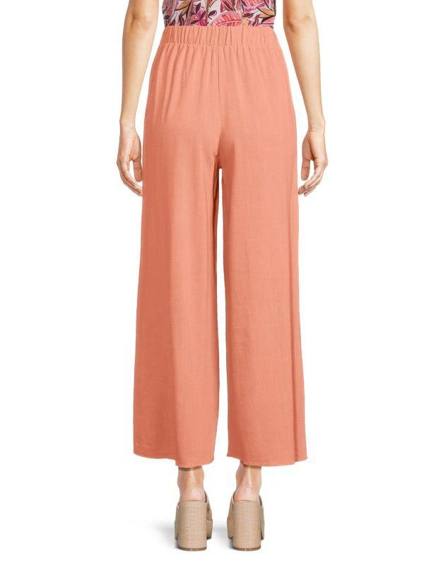 Renee C. Wide Leg Linen Blend Pants 2