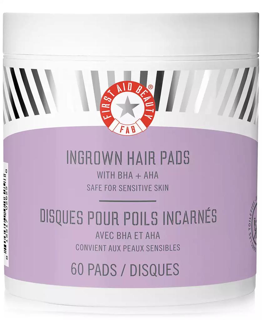 First Aid Beauty Ingrown Hair Pads With BHA & AHA, 60 pads