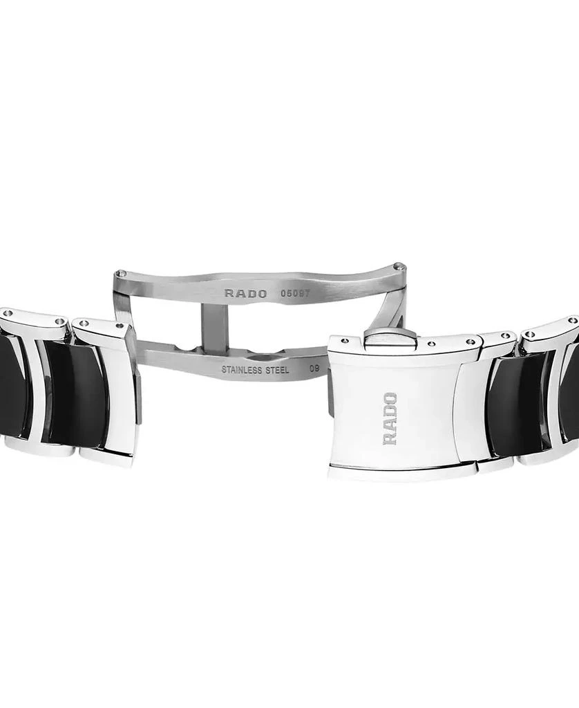 Rado Unisex Swiss Chronograph Centrix Black Ceramic & Stainless Steel Bracelet Watch 41mm 4