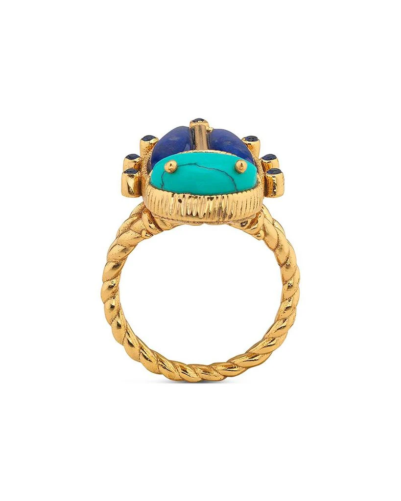 Capucine De Wulf Turquoise
Lapis Lazuli Scarab Grande Ring 3