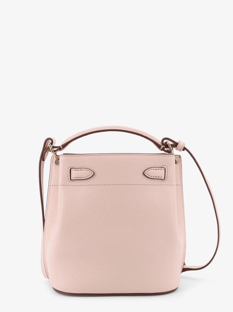 Mulberry Leather bucket bag with logo