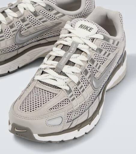 NIKE P-6000 Premium leather-timmed sneakers 3