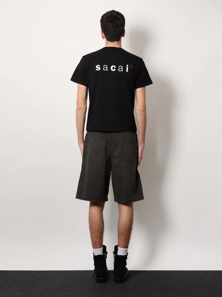 Sacai Cotton t-shirt with logo on the back 3