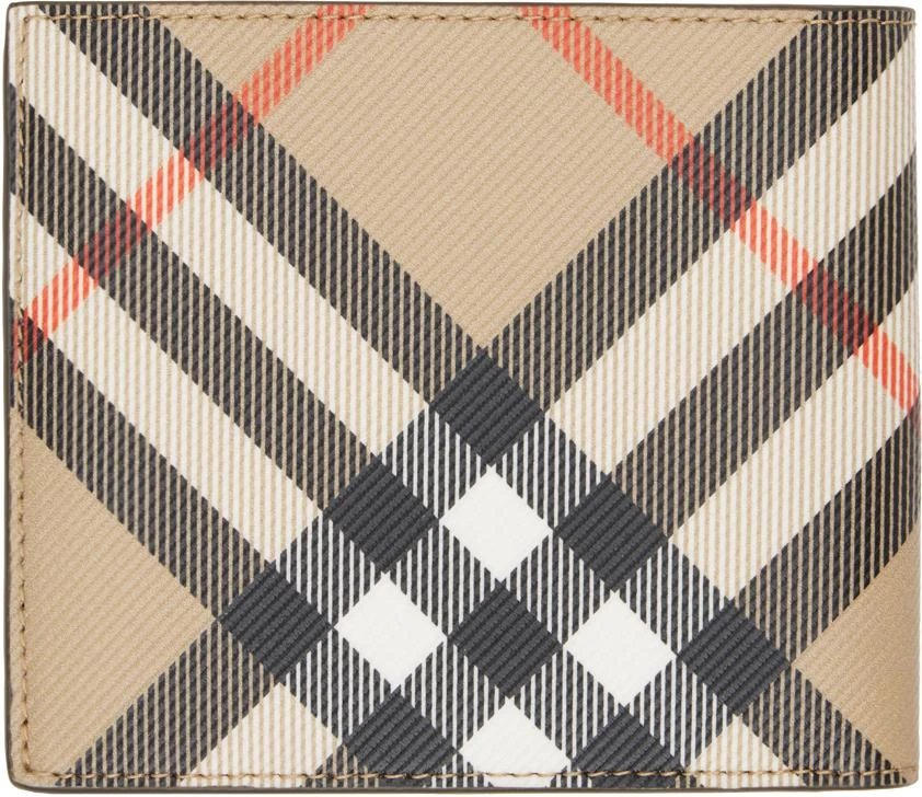 Burberry Tan Check Bifold Wallet 2