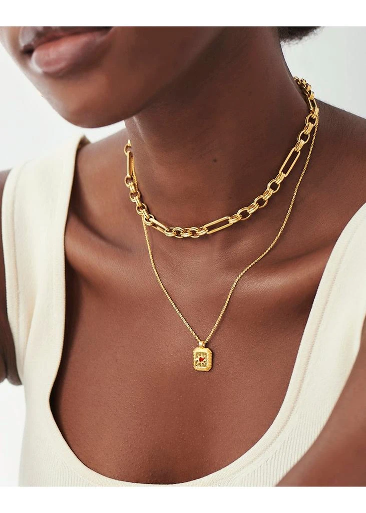 Missoma January Birthstone 18kt gold-plated necklace 2