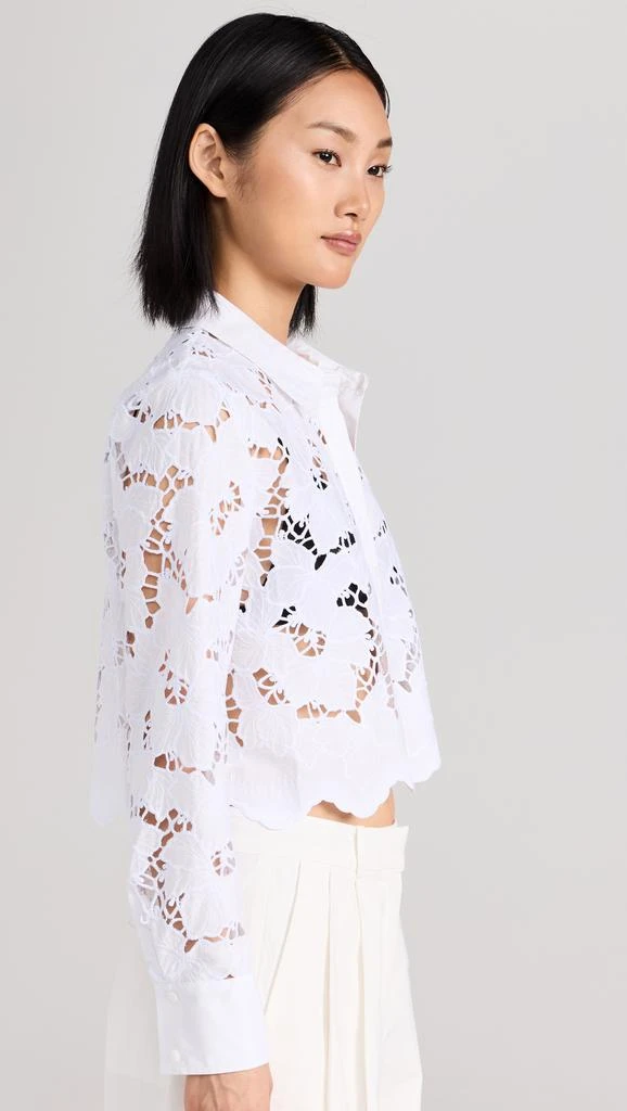 LAGENCE Seychelle Lace Cropped Blouse 3