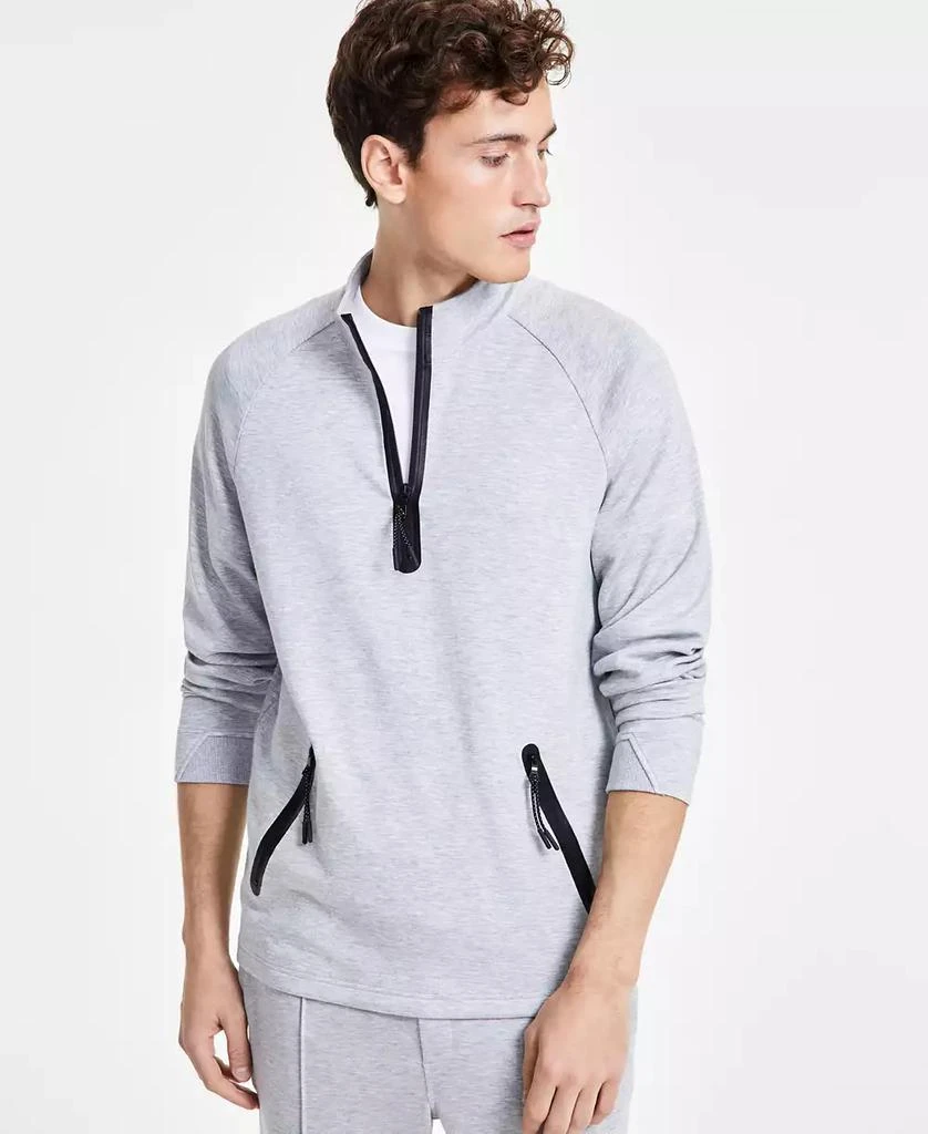 Alfani Men
s Alfatech Quarter-Zip Sweatshirt, Exclusively at Macy
s 1