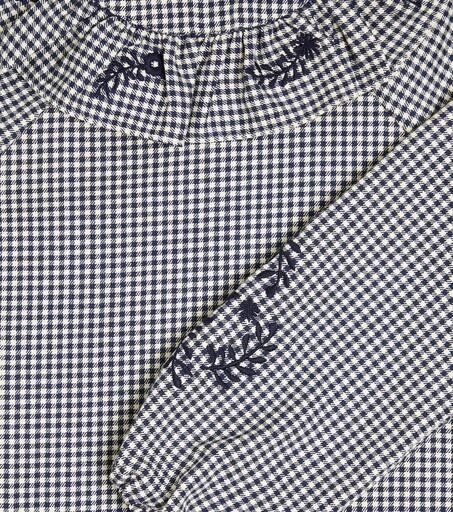 Tartine et Chocolat Embroidered checked blouse 3