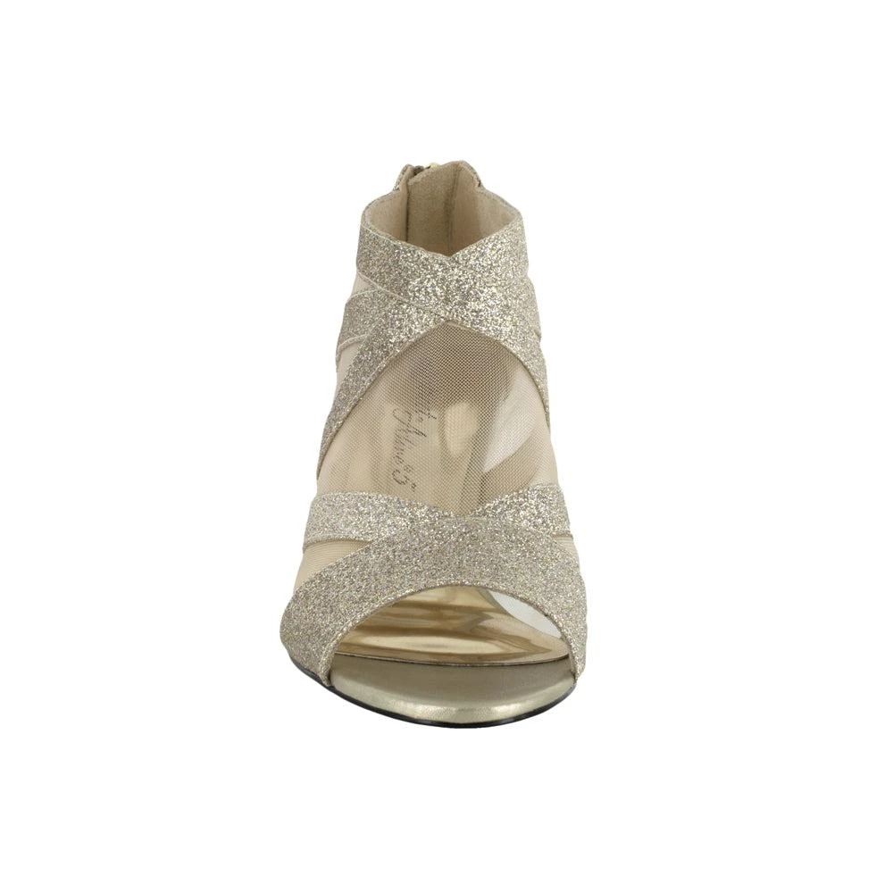 Easy Street Dazzle Glitter Peep Toe Evening Pumps 5