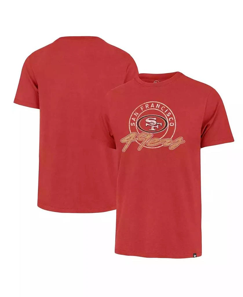 47 Brand Men's Scarlet Distressed San Francisco 49ers Ringtone Franklin T-shirt 1